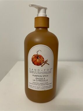 NWT SAND + FOG Pumpkin Spice Scented Hand Soap - 15.7 FL OZ (464 ML)